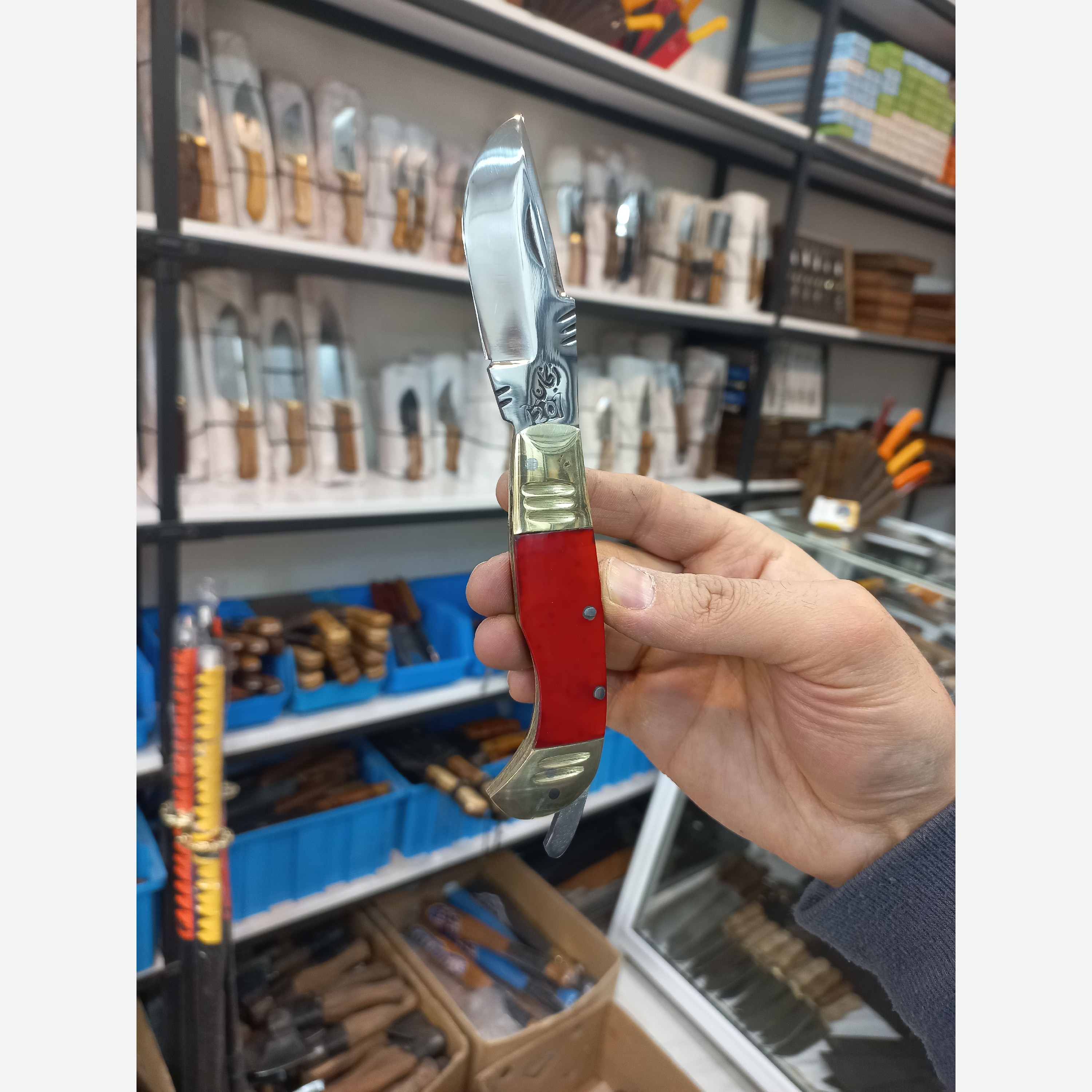 چاقو 6دنده فولاد رشیدنیا زنجان