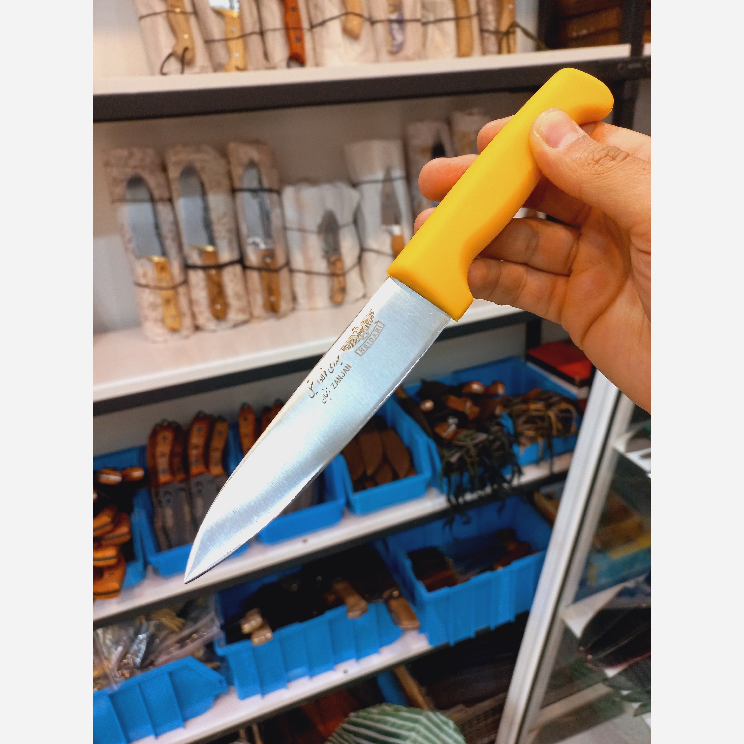 چاقوی آشپزخانه ضدزنگ استاد حیدری(بره ای) زنجان