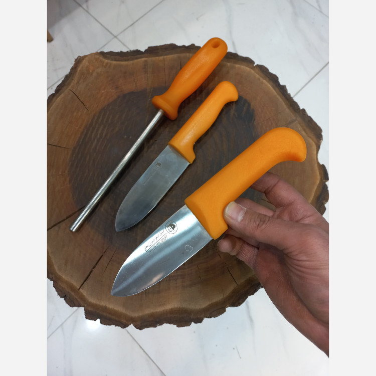 چاقو قصابی ضدزنگ استاد حیدری(ست 2عدد بایک مسقل)وعددی