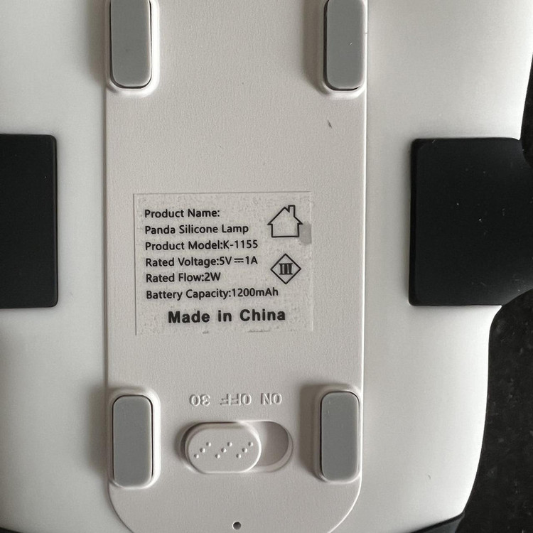 چراغ خواب اتاق کودک مدل panda