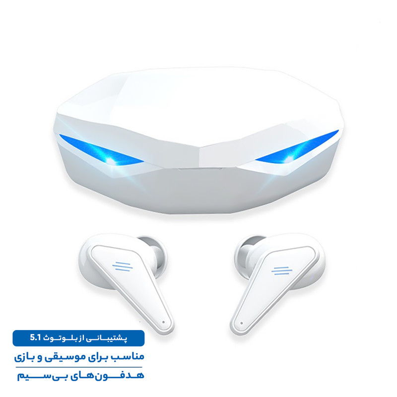 هدفون بلوتوثی مدل K55 با قابلیت حذف نویز ANC، درگاه شارژ USB Type-C، دارای کنترل لمسی روی گوشیها، حالت Gaming، مقاومت...