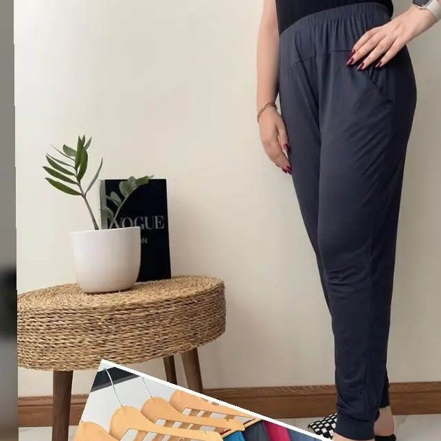 شلوار اسلش زنانه جیبدار گیاهی خارجی مارک لیدی تنخورجنس عالی فری سایز ازسایز 40تاسایز 55 از دورکمر80تا110 ارسال رایگان