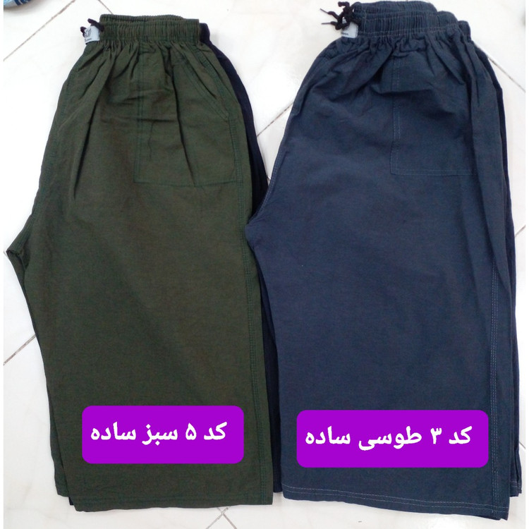شلوارک مردانه سایز قواره بزرگ ویژه 6 ایکس جنس نخی کتان ساده وطرحدار مناسب تا دور کمر 130و قد بلند 80 با ارسال رایگان