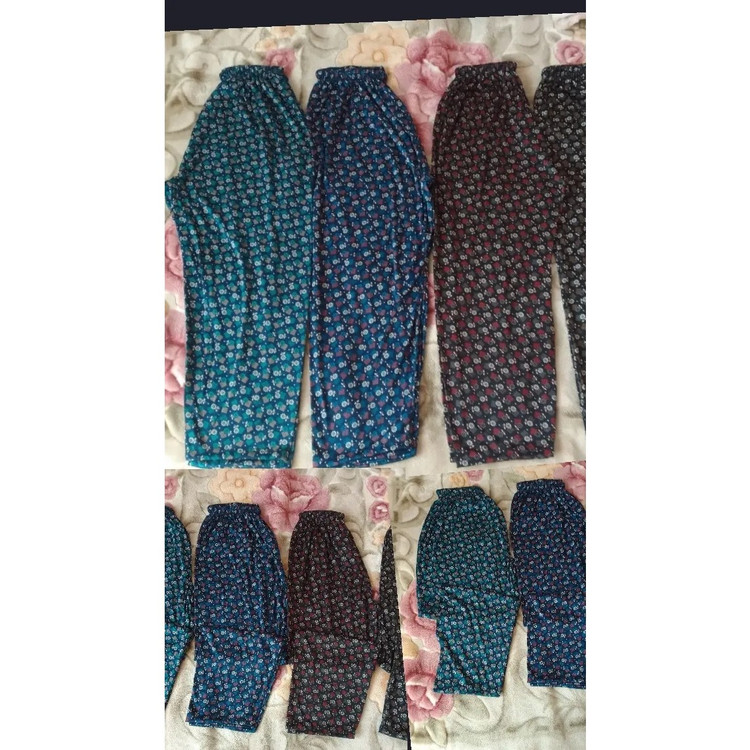 پک 12 عددی عمده شلوار زنانه راحتی نخی قواره بزرگه مدل گشاد و راحته فری سایزه تا سایز 70 میخوره به هر سایزی ارسال رایگان