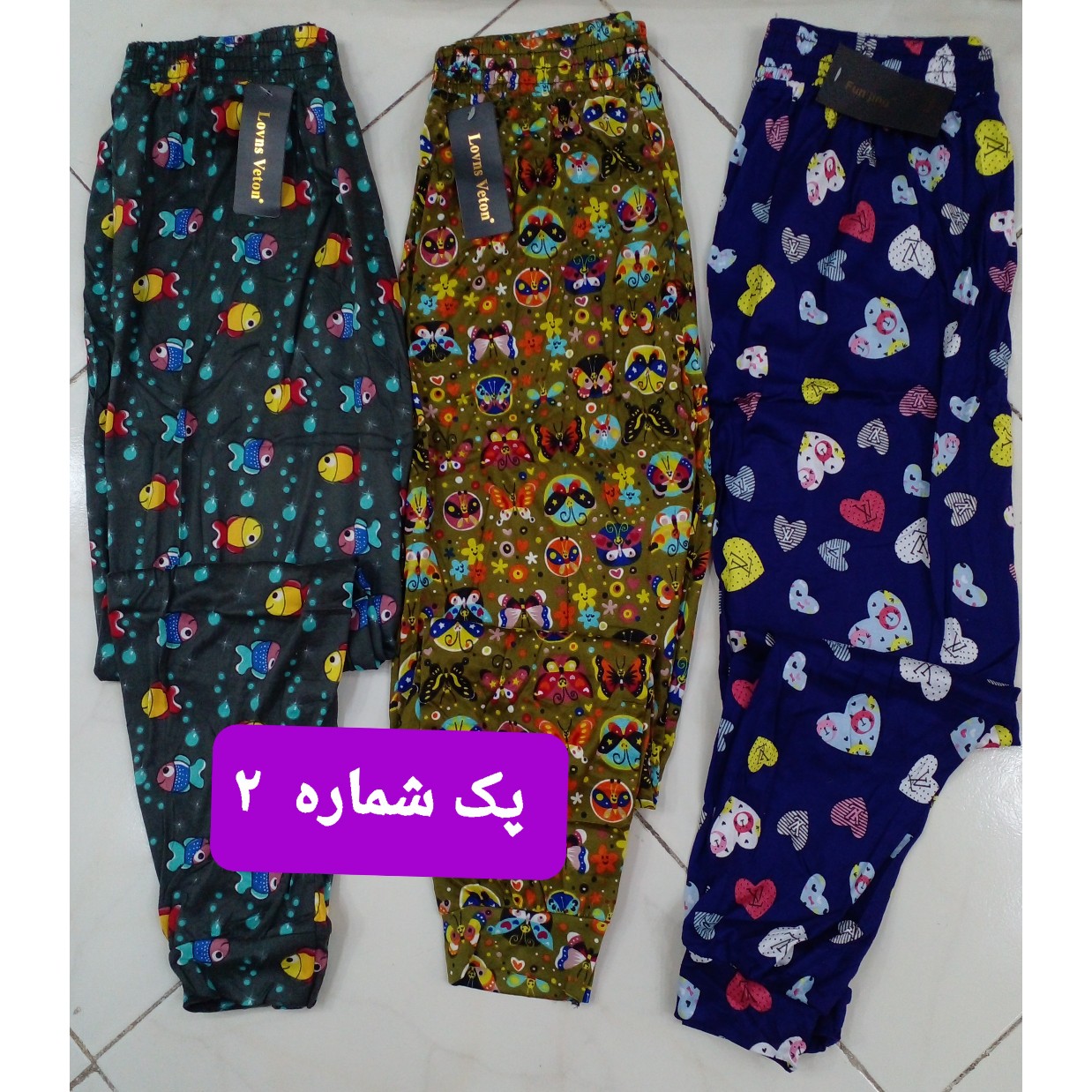 پک 3 عددی شلوار گیاهی زنانه خارجی جنس عالی فری سایزه فول کشه از سایز 38 تا سایز 48 میخوره به هر سایزی راحت ارسال رایگان