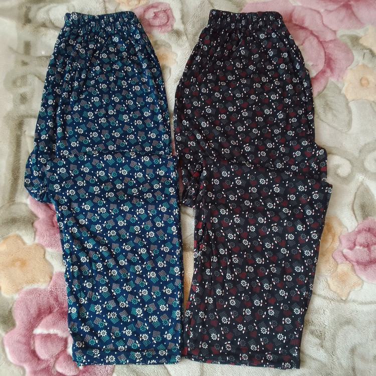 پک 2 تایی شلوار زنانه جنس نخی طرح فروش ویژه عمده فری سایزه از سایز 40 تاسایز 50 میخوره به هر سایزی راحت با ارسال رایگان