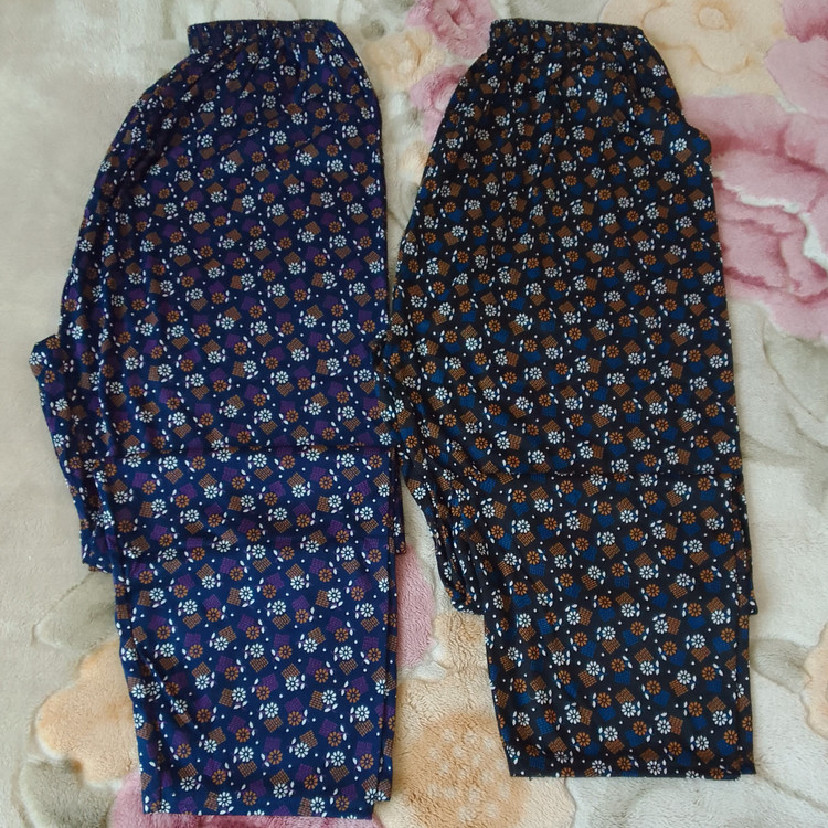 پک 2 تایی شلوار زنانه جنس نخی طرح فروش ویژه عمده فری سایزه از سایز 40 تاسایز 50 میخوره به هر سایزی راحت با ارسال رایگان