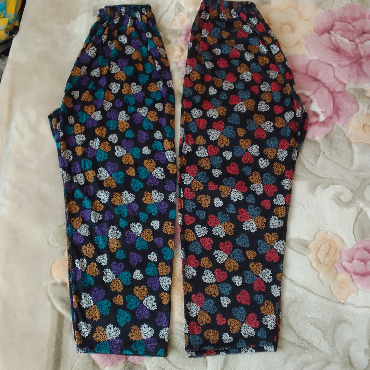 شلوار زنانه راحتی جنس نخی قواره بزرگ فری سایز ازسایز 46 تاسایز 65 میخوره راحت تنخور جنس کیفیت عالی قد100 ارسال رایگان