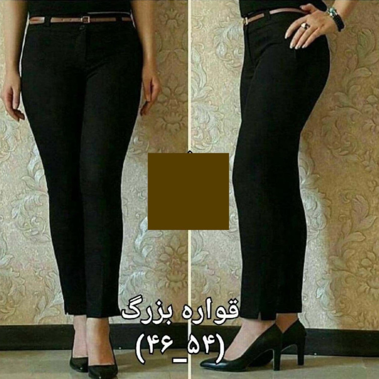 شلوار مازراتی خارجی مجلسی راسته قد 90 بغل چاکدار سایز 38 تا 54