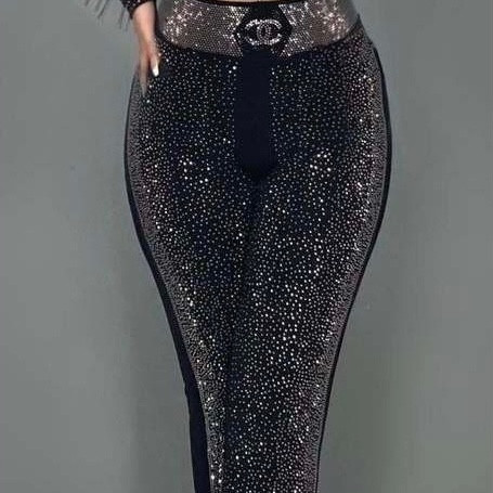 شلوار مجلسی نگین دار زنانه دمپا