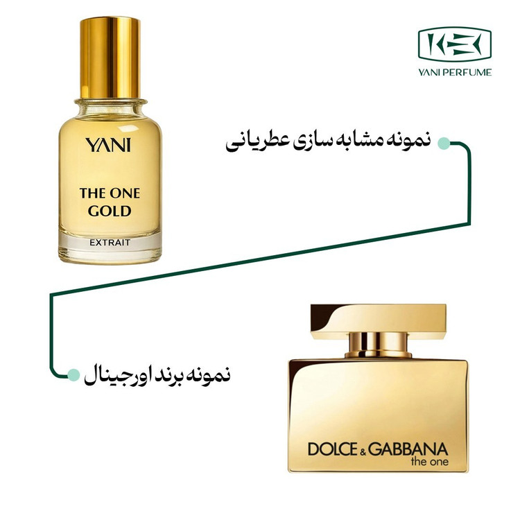 عطر زنانه دولچه گابانا د وان گلد با رایحه شرقی گلی، حجم 30 میل اکستراپرفیوم عطریانی