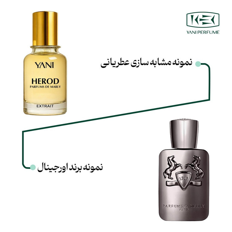 عطر مارلی هرود با رایحه گرم حجم 50 میل و غلظت اکسترا د پرفیوم از برند عطریانی