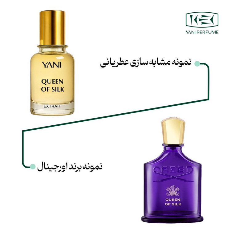 عطر کرید کویین اف سیلک با رایحه گرم حجم 50 میلی لیتر از برند عطریانی